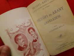 1905 Book Béla Endrődi: correspondence between Petőfi and gold tribute Szentgyörgyi - kunossy