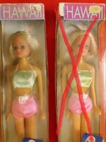 1990s steffi love toy barbie-like doll simba hawaiian doll with unopened box last piece !!