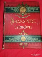 1873 Csiky Gergely : Shakespeare színművei Történelmi  Színművek I. KÉPEK SZERINT RÁTH MÓR