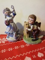 Charming porcelain figurine (the waving little girl is included separately in my offer)