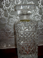 Bohémia vintage  ólomkristály Lead Crystal butella Decanter