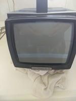 Elektronika VL100 retró hordozható kis TV