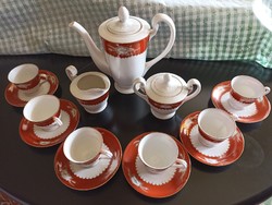 Old 6-person marked Chinese coffee set