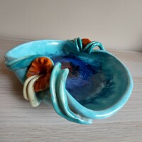 Art deco hop ceramic decorative bowl from the 1940s