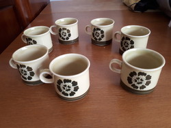 Retro granite v porcelain coffee cup set