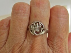 Szépséges antik markazit ezüst gyűrű
