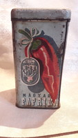 Old paprika tin box, Kossuth coat of arms metal box (m2956)