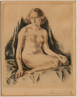 Rudolf Merényi: nude on the bed