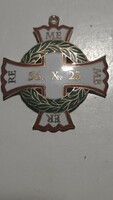 56-os Szövetség Vitézi Lovagrendje, posztumusz kitüntetés aranyozott, zománcozott fém kitüntetés