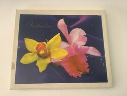 Régi papír bonbonos doboz - Orchidea desszert