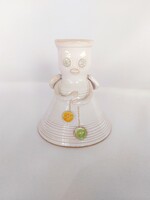 Ceramic girl candle holder