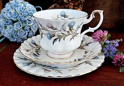 Royal Albert vadvirágos angol teás csésze reggeliző szett