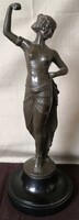 Gyönyörű, szecessziós, bronz női figura – 769.