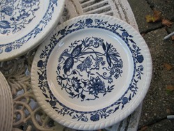 Kék hagymamintás francia tányér