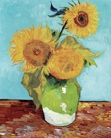 Van Gogh- Napraforgók vázában - vakrámás vászon reprint