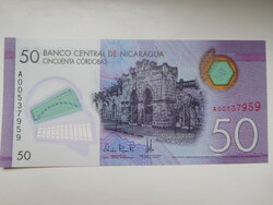 Nicaragua  50 córdoba 2015 UNC Polymer