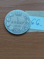 SZERB HORVÁT SZLOVÉN KIRÁLYSÁG 1 DINÁR 1925 (b) (Brussels Mint, Belgium)  66.