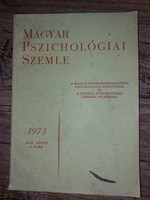 Magyar Pszichológiai Szemle 1973-as