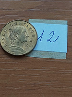 Mexico mexico 5 centavos 1964 mo, josefa ortiz de domínguez 12.