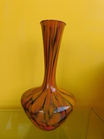Vintage Murano glass vase with splatter decor