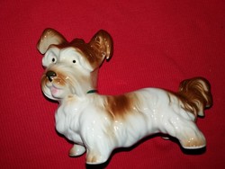 Antik Fassold & Stauch porcelán kutya figura 18 X 9 cm hibátlan a képek szerint