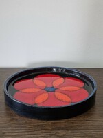 Applied art ceramic bowl, wall decoration - dumpling sauce? -With modern style features (70s)