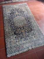 200 X 120 cm hand-knotted Iranian nain Persian carpet for sale