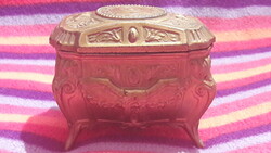 Antique tin box, jewelry box (m2969)
