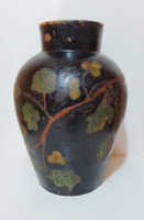 Korai szecessziós antik kerámia váza / 30 cm magas
