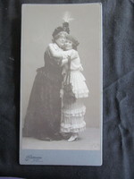 Approx. 1890 Photo photography photo studio marked hardback o - Hungarian monarchy stately lady -s