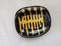 Retro ceramic ashtray marked with applied art, unique handmade product