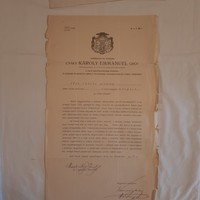 Letter of permission of Count Emmanuel Csáky Károly, bishop of the Vács Cathedral, 1913.