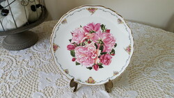 Royal Albert Collectors tányér II.Erzsébet királynő kedvenc virágai "Albertine Rose"