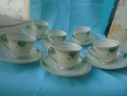 6 Personal mocha set very finely crafted pieces