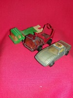 Old Hungarian small cars for atlas trucks, metal small cars as a part, all 3 as shown in the pictures