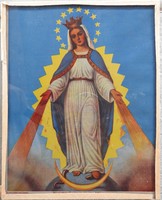 Régi szűz Mária nyomat