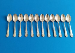 12 silver mocha spoons