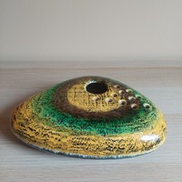 Retro ceramic colorful pebble vase, ikebana