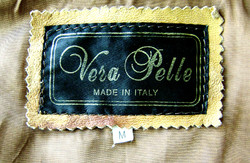 Vera Pelle női átmeneti bőrkabát Made in Italy