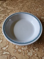 Alföldi mintás szélű porcelán leveses, kocsonyás tányér, 18 cm átmérőjű