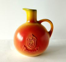 Very Rare Marked Granite Kispest Peach-Shaped Small Pitcher