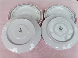 Winterling Bavaria 4 db os kistányér, német porcelán tányér készlet,antik porcelán kis tányér
