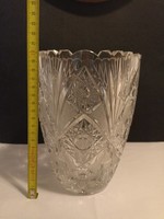 Lead crystal vase, 20 cm high, 15 cm diameter