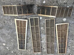 For building a fireplace - brass, iron mesh grids - 6 pcs