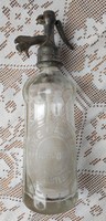 Fejazonos szódásüveg Szőke Gáspár 1926 Szentes