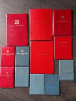 Hungarian National Defense, People's Army Command. Etc. folders 12 pcs
