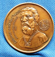 Bée bronze commemorative medal 1988 Fritz Mihály 42.5 mm. St. István head reliquary