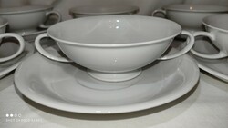 Rosenthal porcelán jelzett leveses készlet hat személyes 12 darab