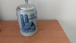 (K) German lidded jug Munich Olympics