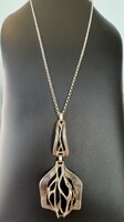 513T. From HUF 1! Antique 925 silver (19.7 g) necklace with art deco pendant!